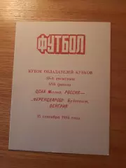 Кубок Кубков 1994/95 ЦСКА Москва-Ференцварош Венгрия