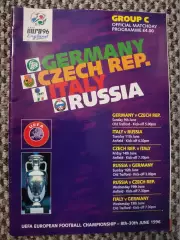 Чемпионат Европы 1996 Англия Программа на группу