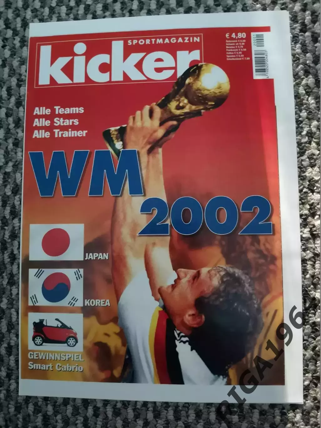 Чемпионат Мира 2002 журнал Kicker представление сб. России