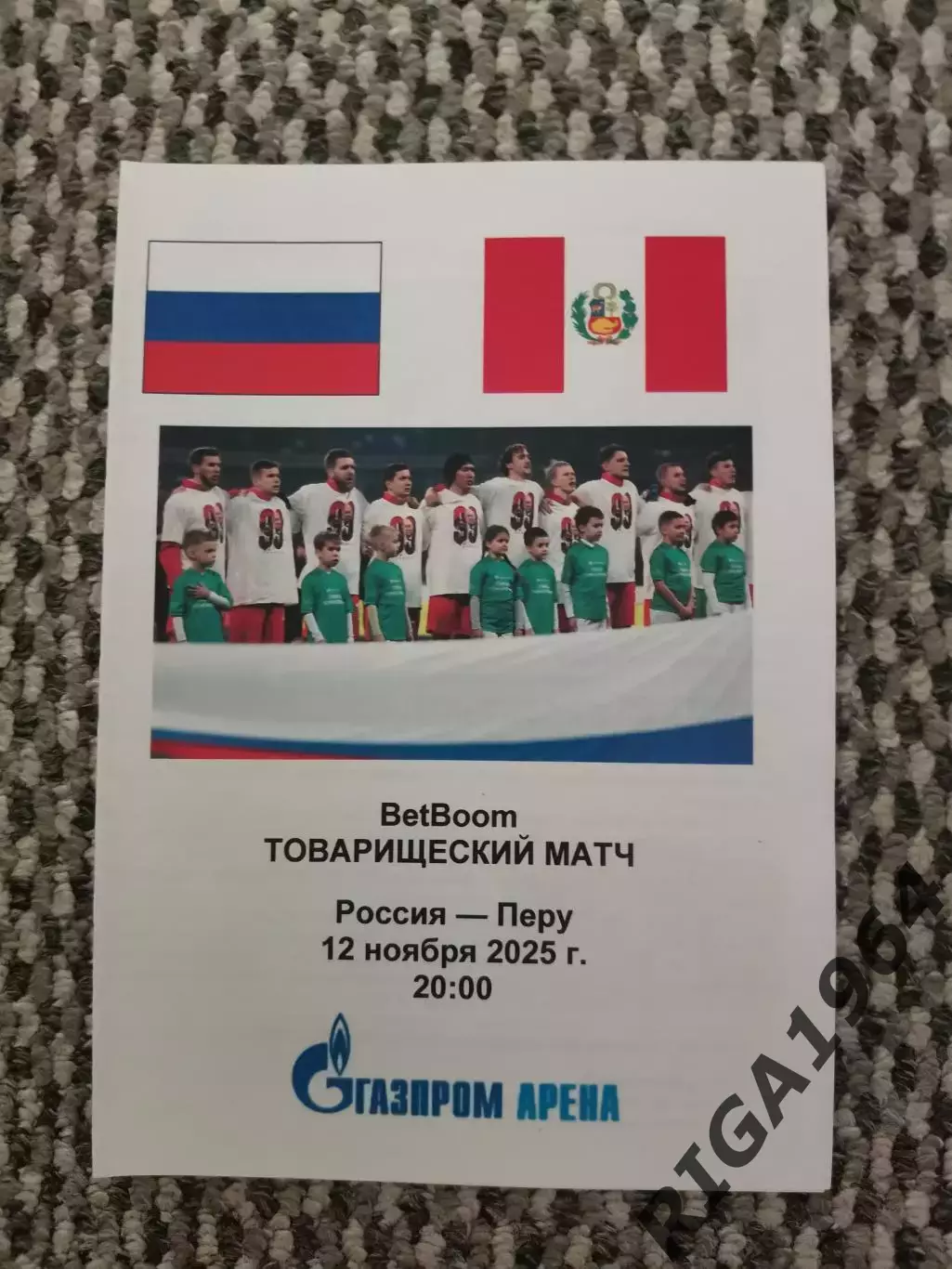 Товарищеский матч 12.11.2025 Россия-Перу