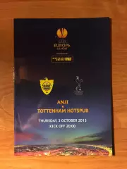 Лига Европы 2013/14 Анжи Махачкала-Тоттенхем Хотспур Англия