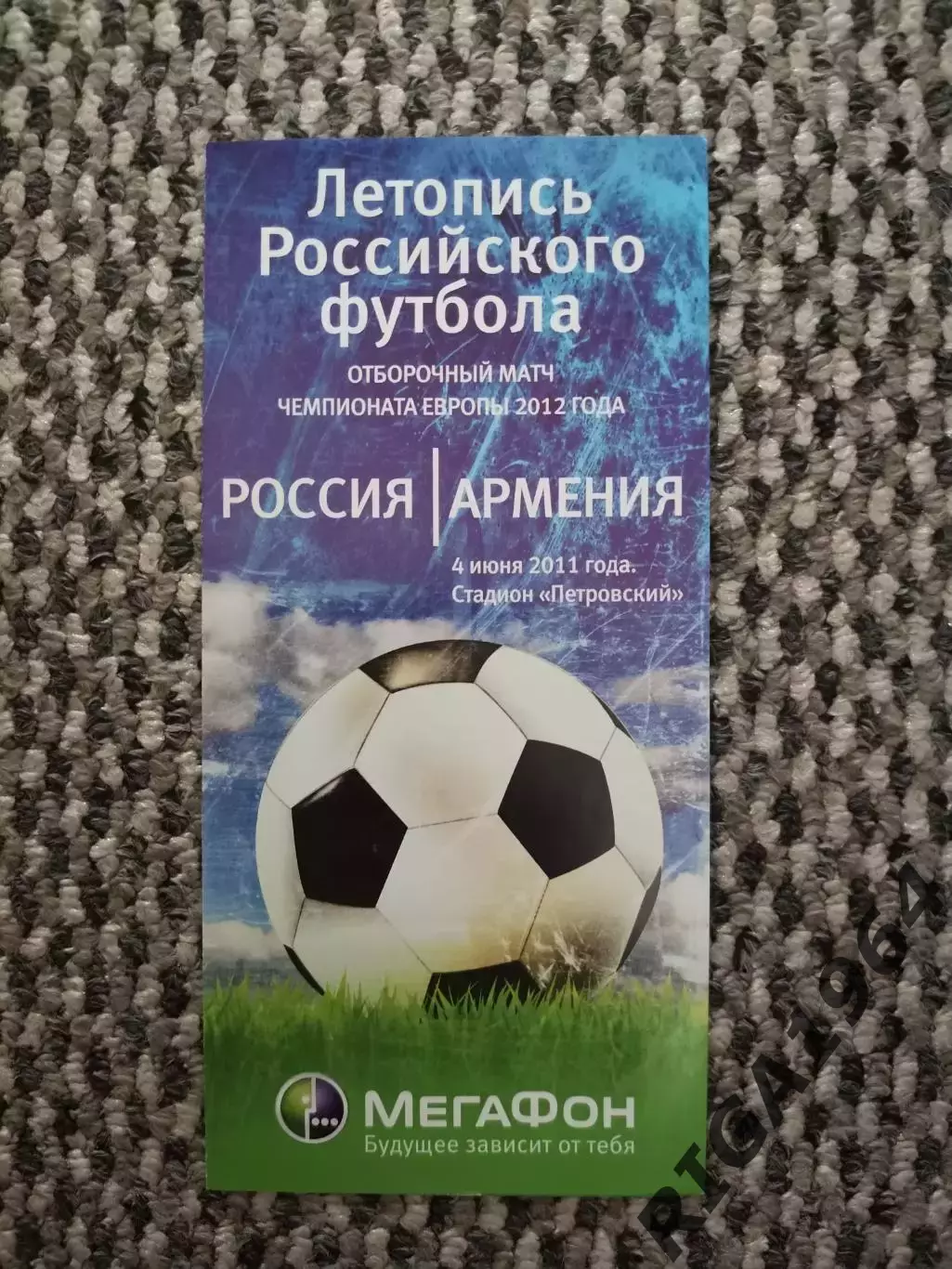 Отборочный матч Чемпионата Европы 04.06.2011 Россия-Армения (Мегафон)