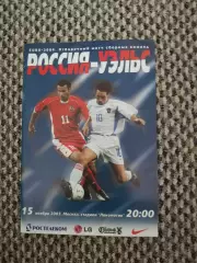 Стыковой матч за Чемпионат Европы 15.11.2003 Россия-Уэльс