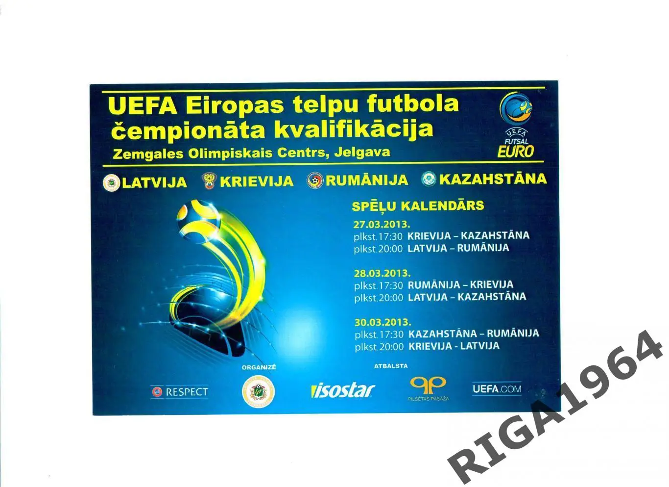 Мини. Отбор к Чем. Европы(Латвия, Россия, Румыния, Казахстан) 27-30.03.13-Латвия