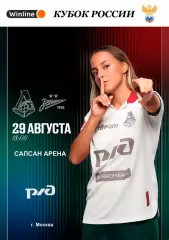 Кубок 2025 1/2 финала ЖФК Локомотив Москва-ЖФК Зенит Ст.-Петербург