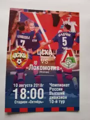 Сезон 2018 ЦСКА Москва-Локомотив Москва (женщины)