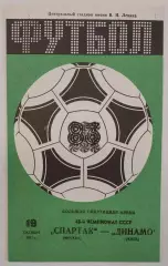 19.10.1985. Спартак (Москва) - Динамо (Киев). Вид 3. Чемпионат СССР. Идеал.