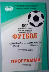 13.04.1987. Динамо (Киев) - Динамо (Москва). Чемпионат СССР. Идеал.
