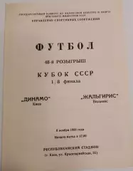 08.11.1988. Динамо (Киев) - Жальгирис (Вильнюс). Кубок СССР.