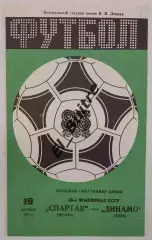 19.10.1985. Спартак (Москва) - Динамо (Киев). Вид 3. Чемпионат СССР. Идеал.