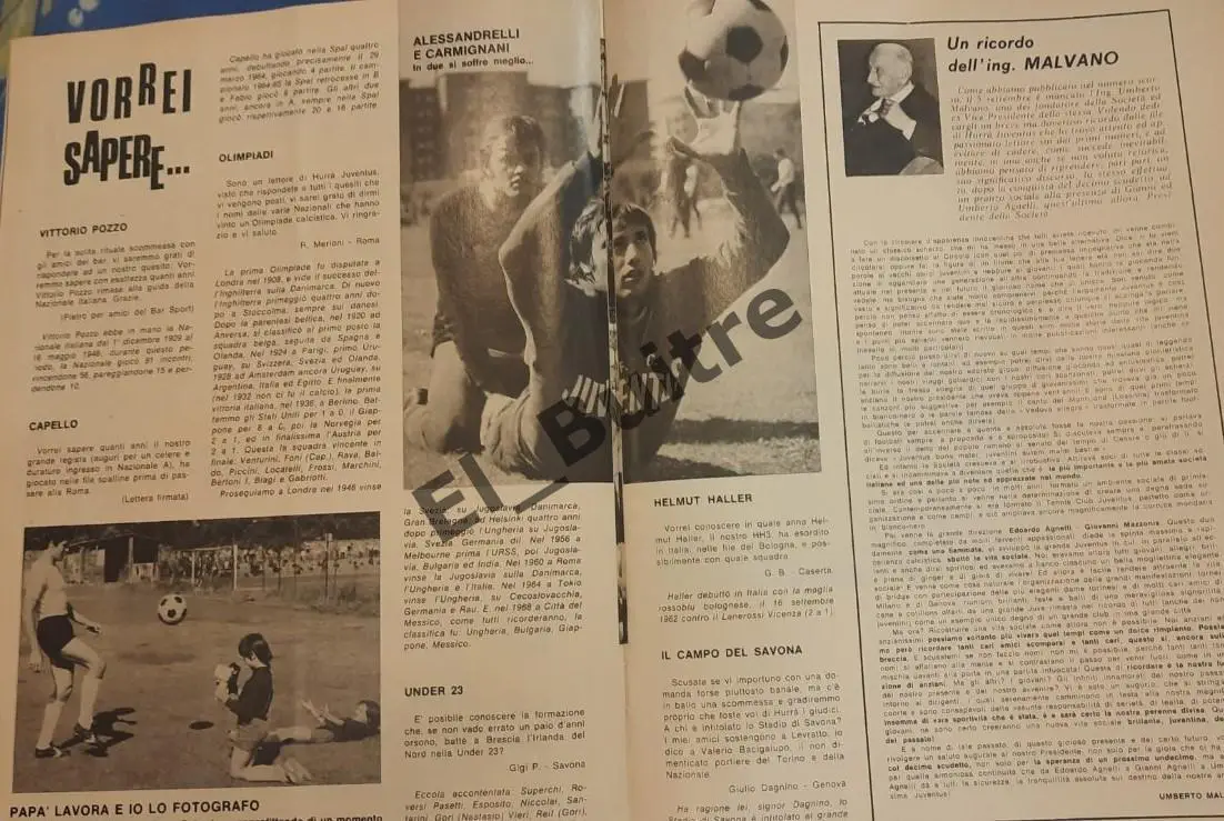 Лот. Hurra Juventus (Хурра Ювентус). 1971. 7 журналов. Футбол. 3