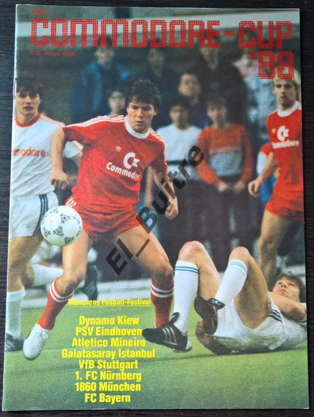 Турнир. Мюнхен. 5-6.01.1988. Динамо (Киев), Байерн, ПСВ, Галатасарай и др.