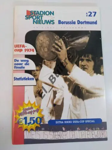08.05.2002. Кубок УЕФА. Финал. Фейенорд - Боруссия (Дортмунд). Издание Feyenoord