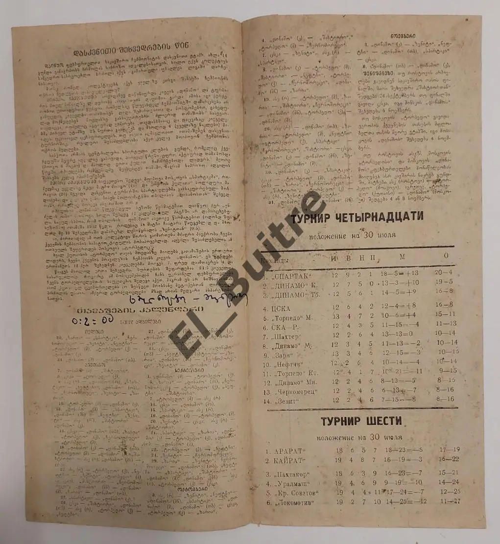 30.07.1969. Торпедо (Кутаиси) - Динамо (Киев). Первенство СССР. 1