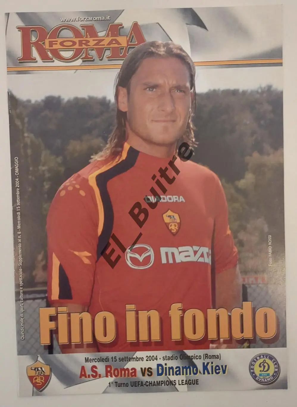 15.09.2004. Рома (Рим, Италия) - Динамо (Киев). Лига Чемпионов.