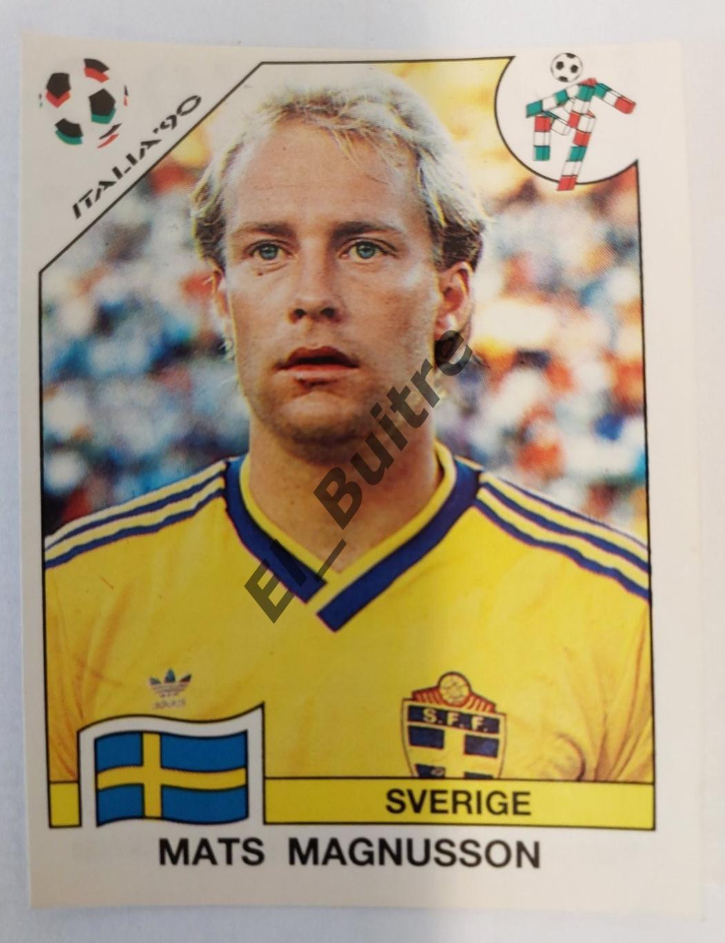 PANINI. 245. Mats Magnusson (Швеция). Чемпионат мира Италия 1990 г.