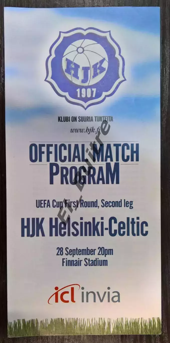 28.09.2000. ХИК (Хельсинки, Финляндия) - Селтик (Глазго, Шотландия). Кубок УЕФА.