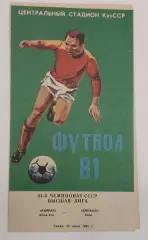 24.06.1981. Кайрат (Алма-Ата) - Динамо (Киев). Чемпионат СССР.