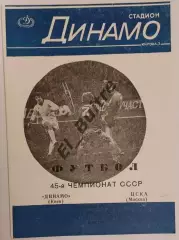 25.04.1982. Дубль. Динамо (Киев) - ЦСКА (Москва). Чемпионат СССР.