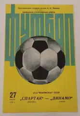 27.07.1982. Спартак (Москва) - Динамо (Киев). Вид 1. Чемпионат СССР. Идеал.