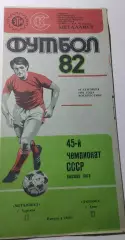 19.09.1982. Металлист (Харьков) - Динамо (Киев). Чемпионат СССР.
