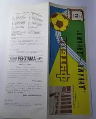 24.07.1982. Динамо (Москва) - Динамо (Киев). Чемпионат СССР. Идеал.