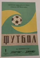 01.09.1983. Спартак (Москва) - Динамо (Киев). Зеленая. Чемпионат СССР. Идеал.