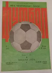 05.06.1983. Нистру (Кишинев) - Динамо (Киев). Салатовая. Чемпионат СССР. Идеал.