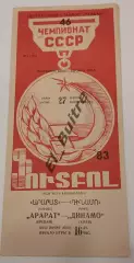 27.03.1983. Арарат (Ереван) - Динамо (Киев). Чемпионат СССР.