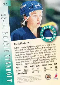 1994-95 UD Parkhurst # 277 Derek Plante 1