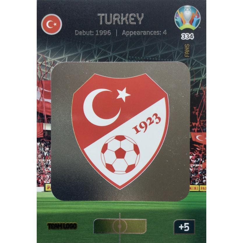 Футбол карточка EURO2020 #334 Adrenalyn XL Turkey logo