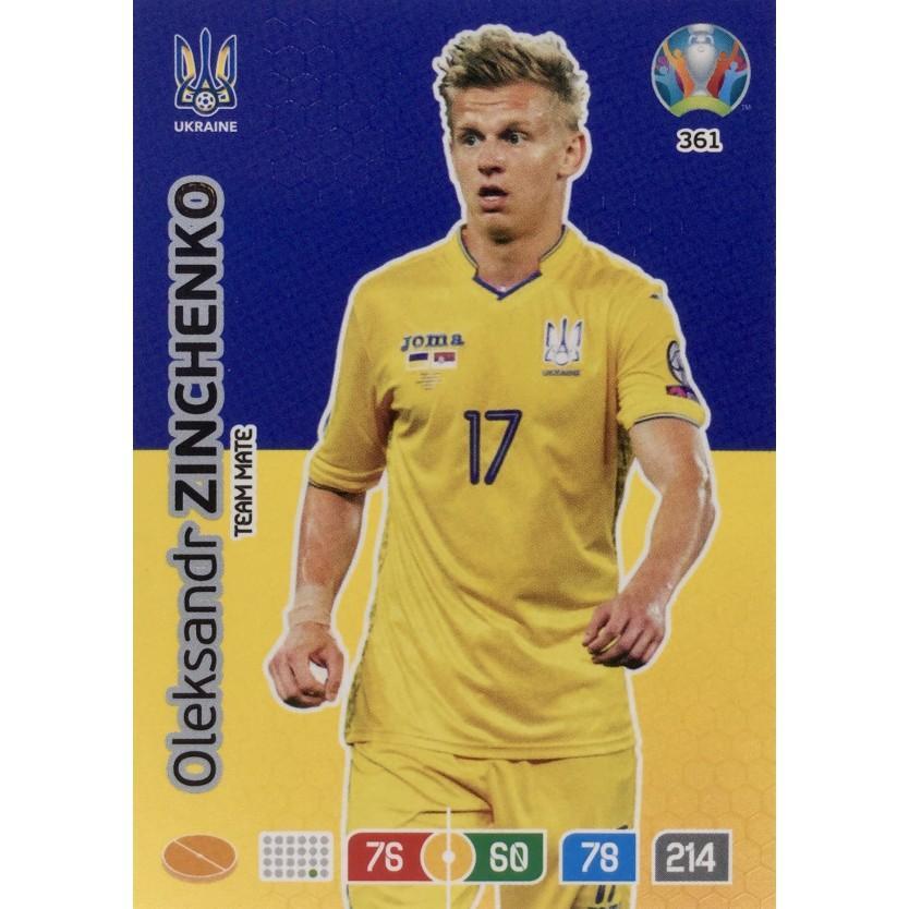 Футбол карточка Panini EURO 2020 #361 Adrenalyn XL Oleksandr Zinchenko