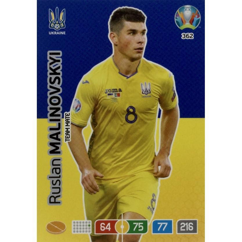 Футбол карточка Panini EURO 2020 #362 Adrenalyn XL Ruslan Malinovskyi