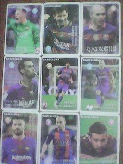 Футбол карточка набор (63 шт)FC Barselona 1