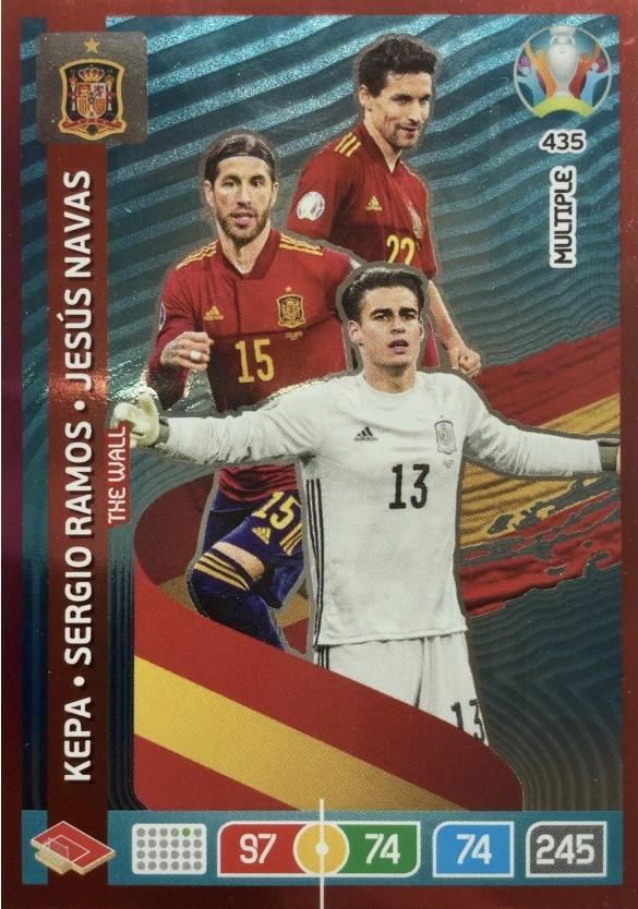 Футбол карточка EURO 2020 # 435 Adrenalyn XL Kepa * S Ramos * J Navas