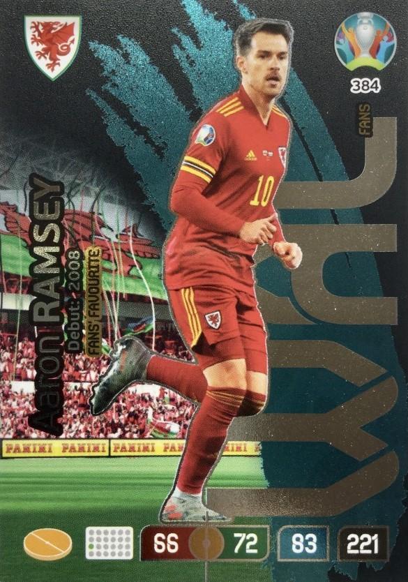 Футбол карточка EURO 2020 # 384 Adrenalyn XL A Ramsey