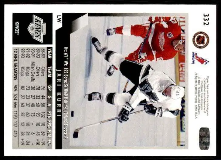 Хоккей Карточка 1993-94 Upper Deck Hockey Series 2 № 332 1