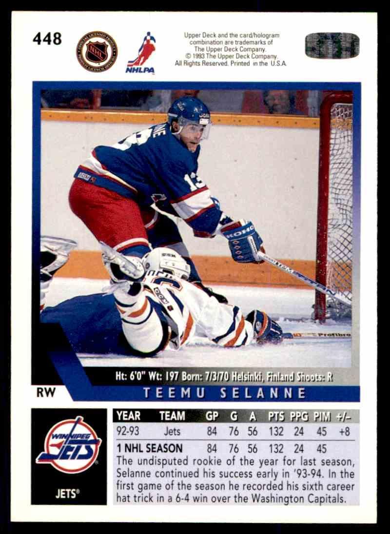 Хоккей Карточка 1993-94 Upper Deck Hockey Series 2 № 448 1