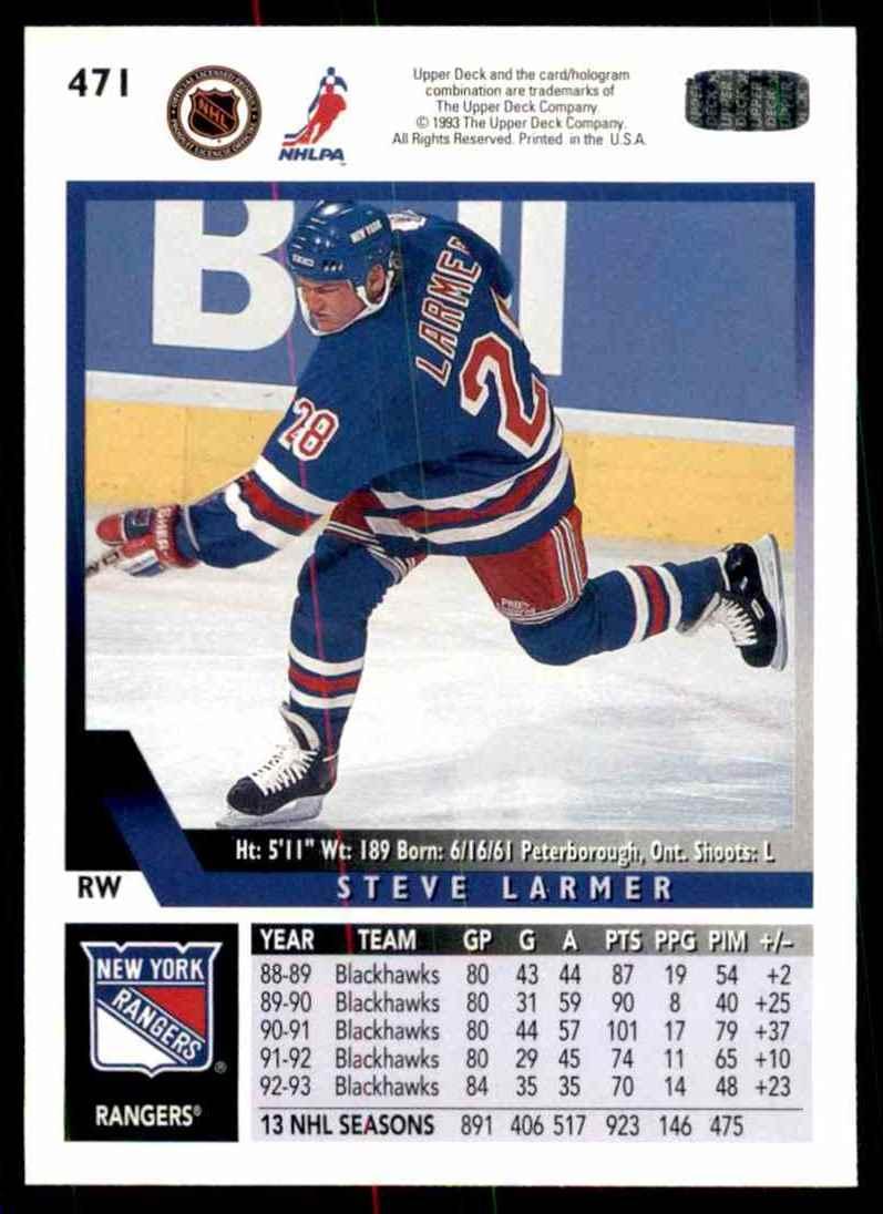 Хоккей Карточка 1993-94 Upper Deck Hockey Series 2 № 471 1