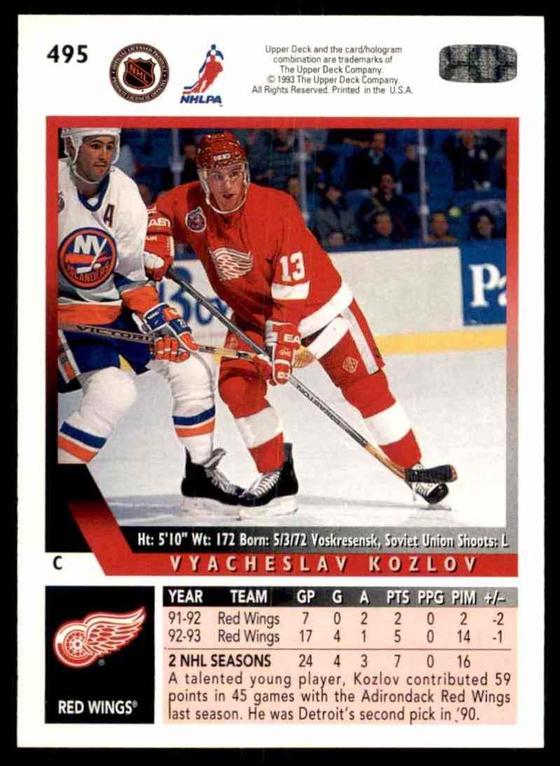 Хоккей Карточка 1993-94 Upper Deck Hockey Series 2 № 495 1