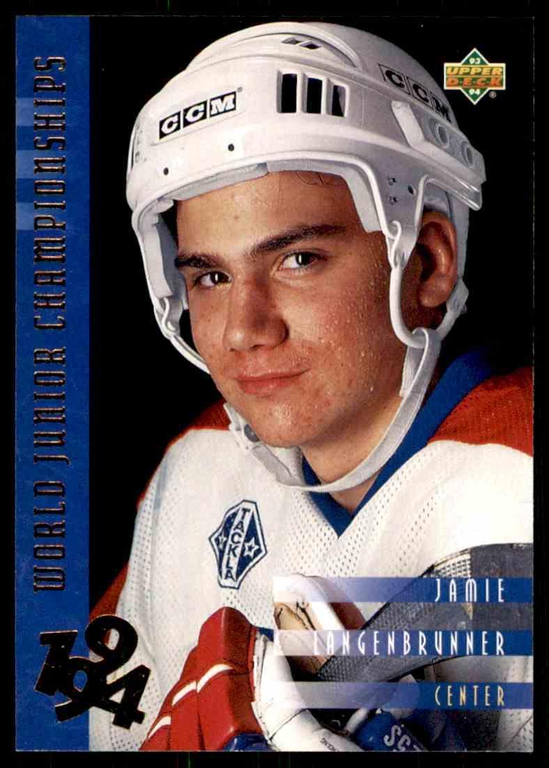 Хоккей Карточка 1993-94 Upper Deck Hockey Series 2RC № 566 Jamie Langenbrunner