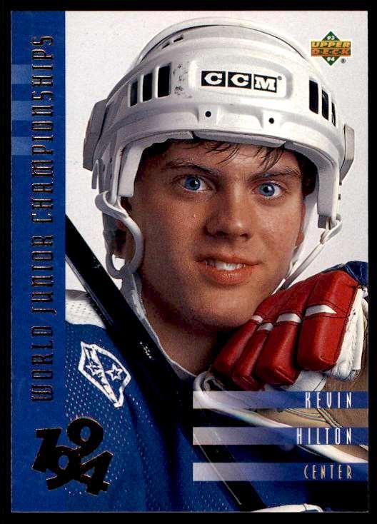 Хоккей Карточка 1993-94 Upper Deck Hockey Series 2 WJC RC № 567 Kevin Hilton