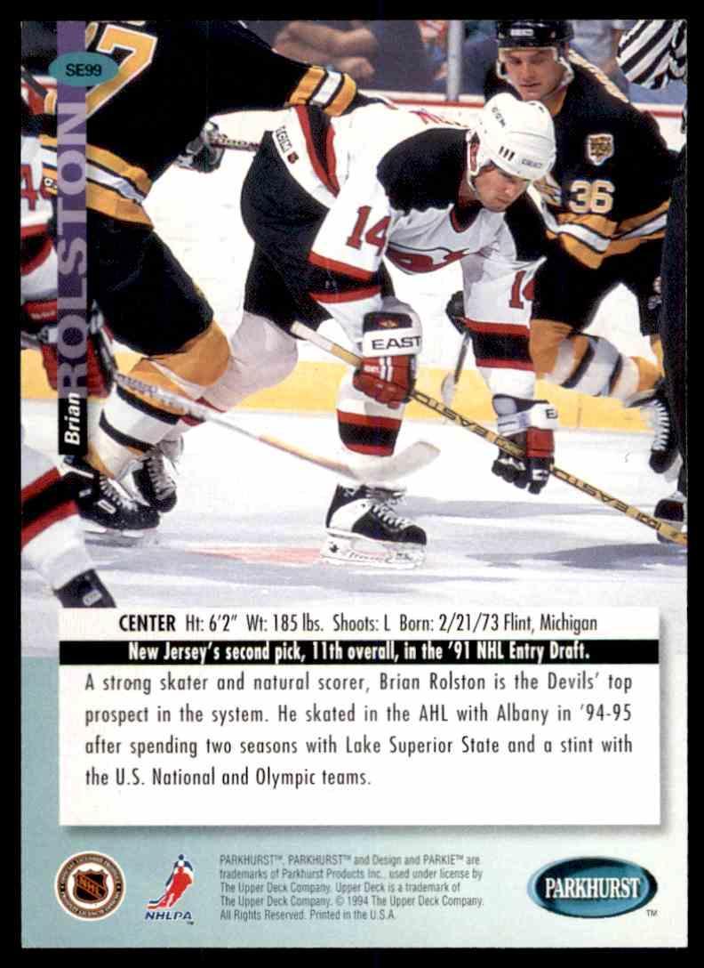 Хоккей Карточка Upper Deck 1994-95 Parkhurst SE № 99 1