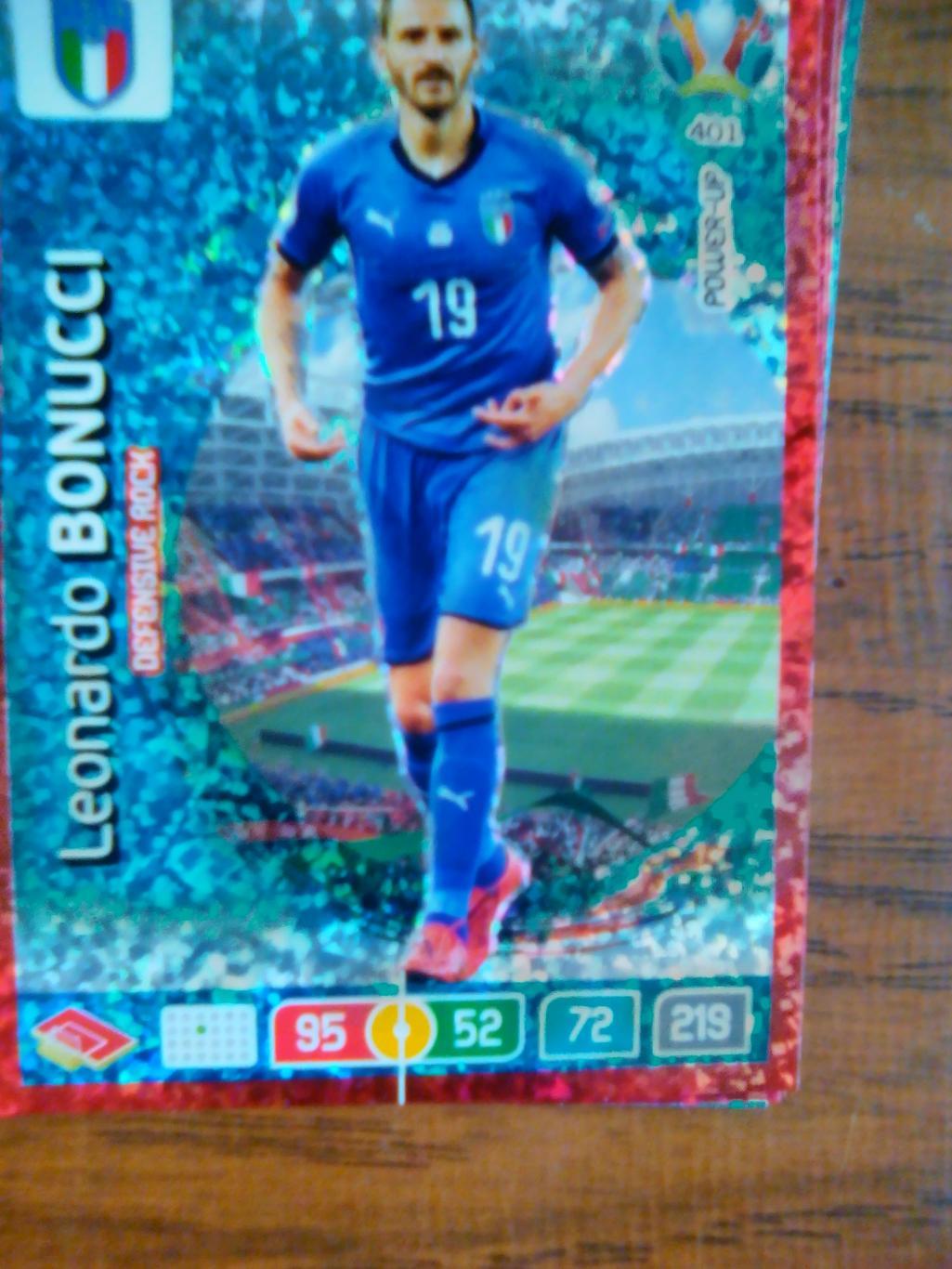 Футбол карточка EURO 2020 # 401 Adrenalyn XL L Bonucci