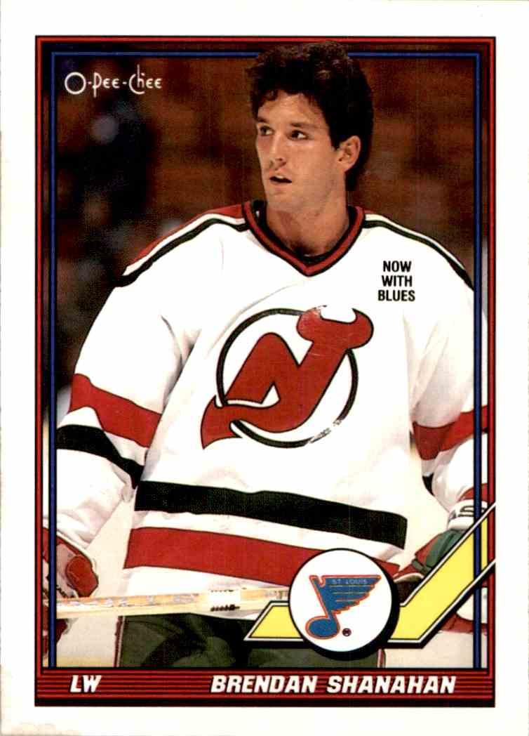 Хоккей Карточка NHL 1991-92 O-Pee-Chee Hockey № 140 Brendan Shanahan