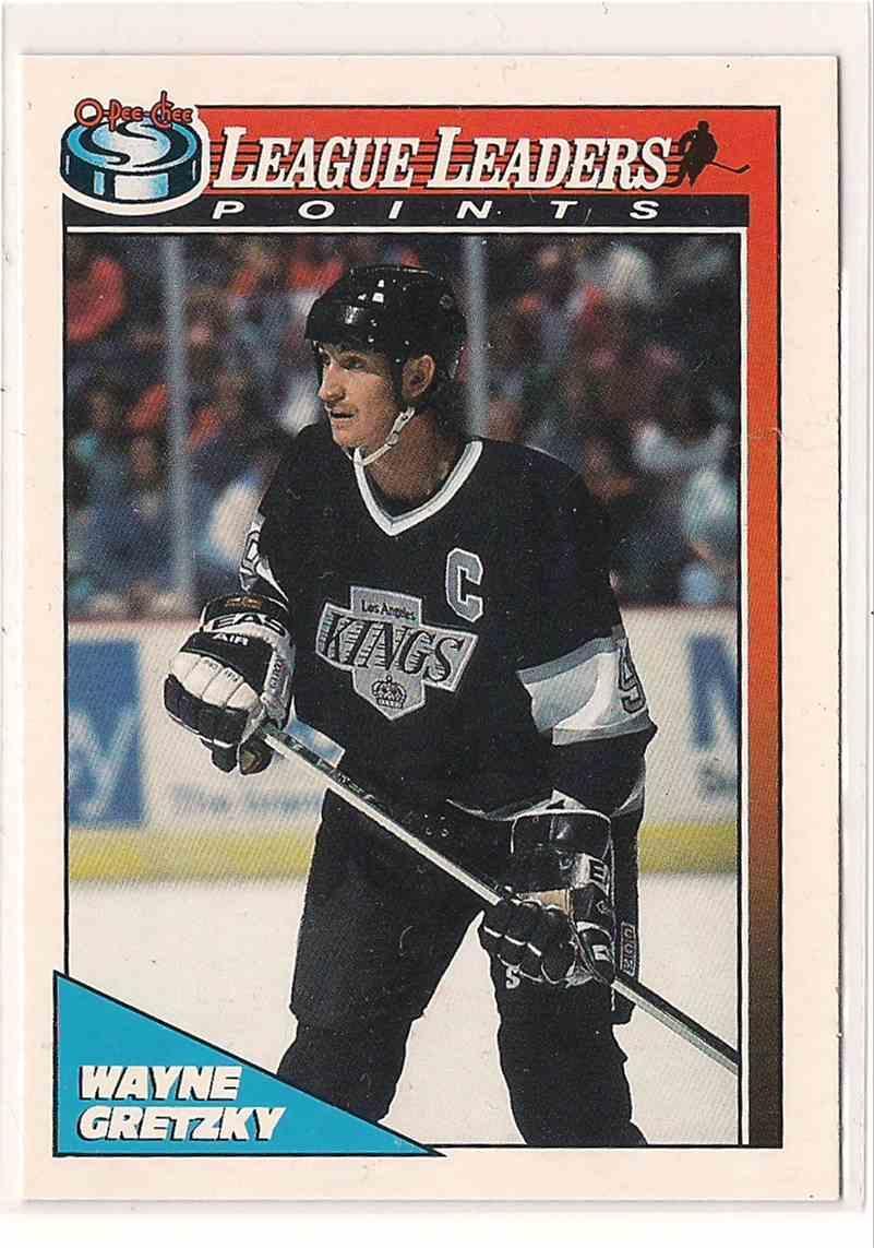 Хоккей Карточка NHL 1991-92 O-Pee-Chee Hockey № 257 Wayne Gretzky