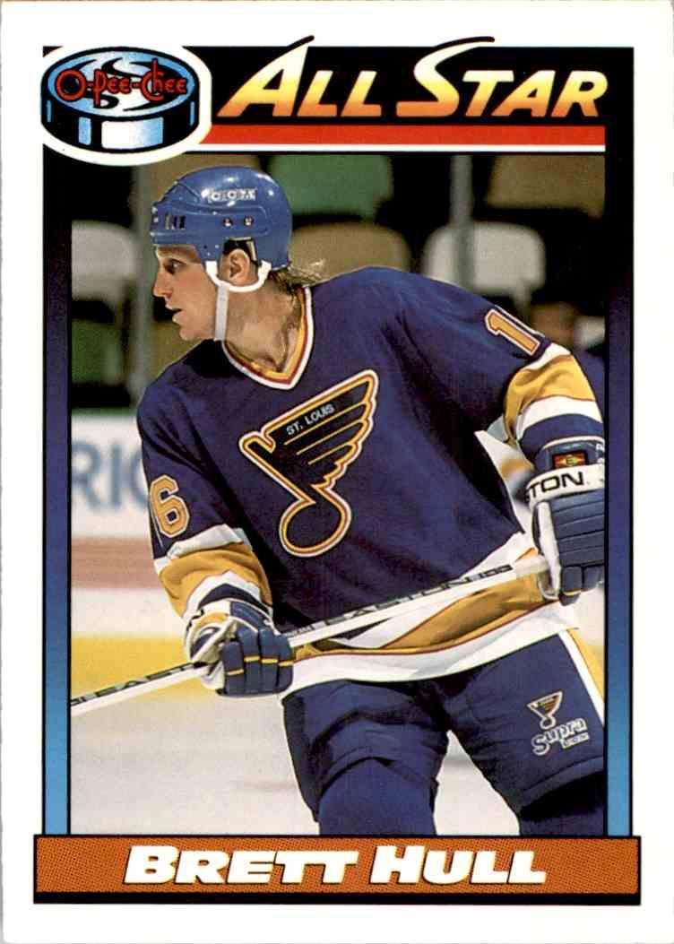 Хоккей Карточка NHL 1991-92 O-Pee-Chee Hockey № 259 Brett Hull