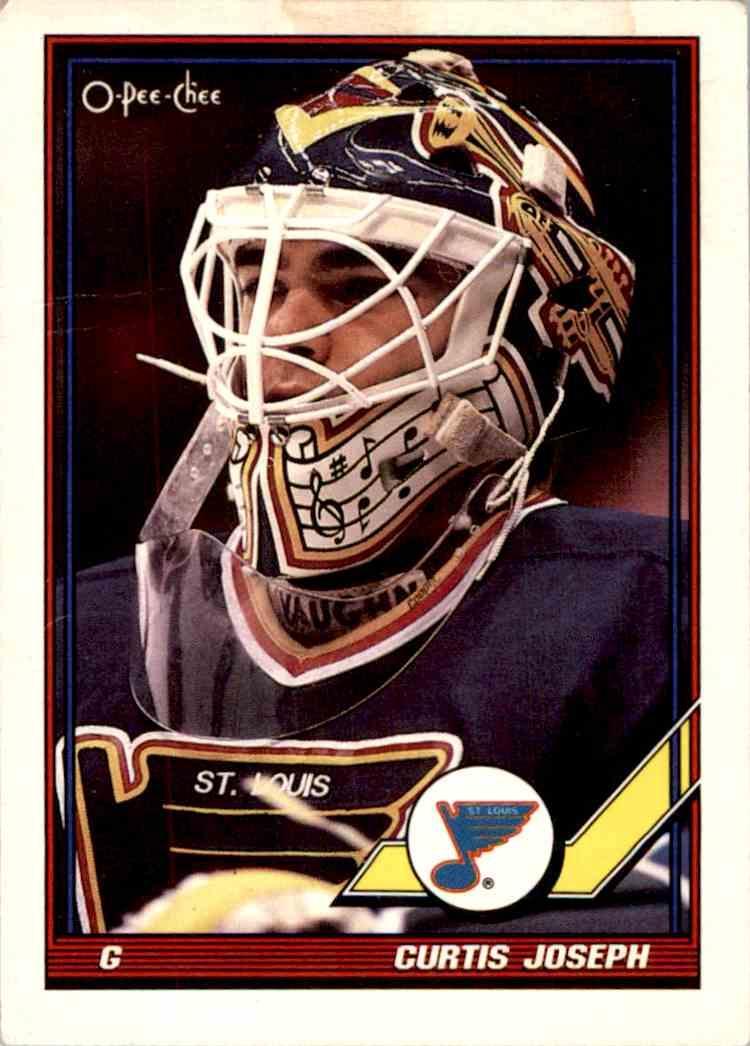 Хоккей Карточка NHL 1991-92 O-Pee-Chee Hockey № 417 Curtis Joseph