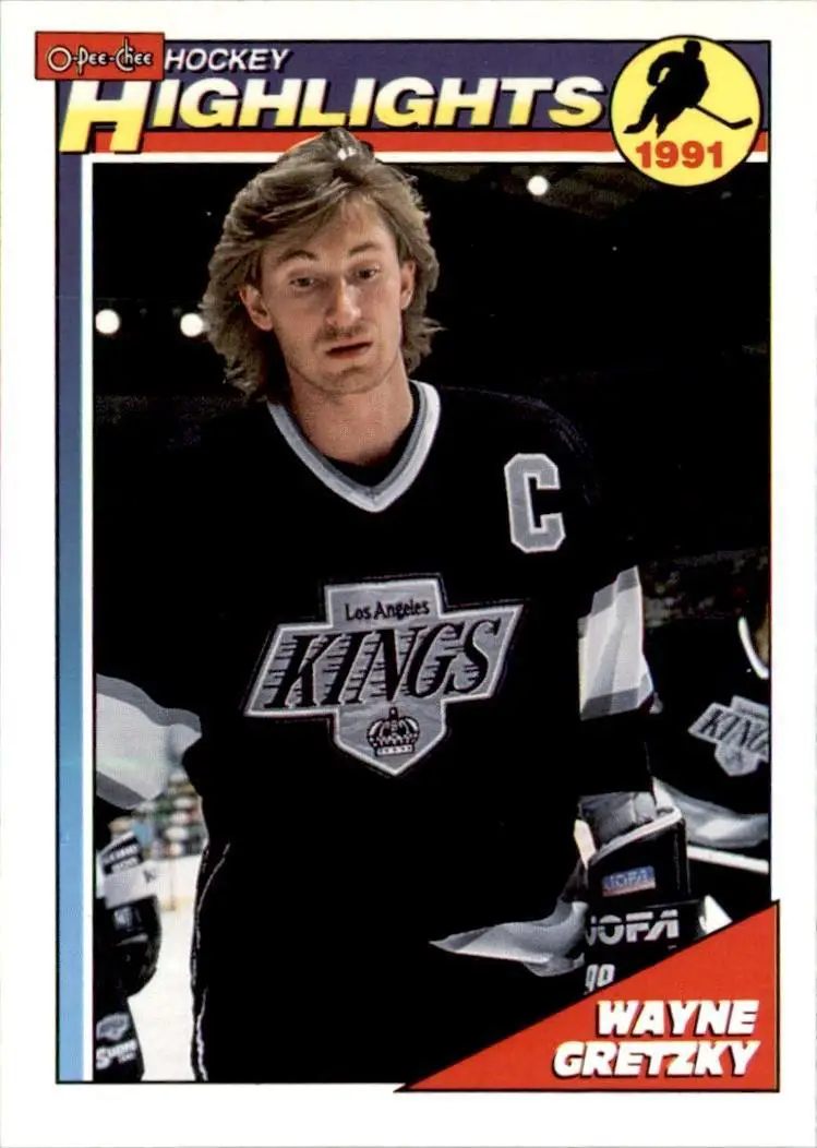 Хоккей Карточка NHL 1991-92 O-Pee-Chee Hockey № 524 Wayne Gretzky