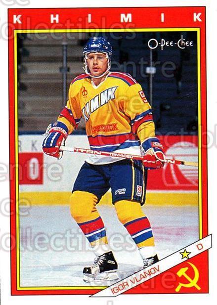 Хоккей Карточка NHL 1991-92 O-Pee-Chee Hockey № 62R Igor Vlanov